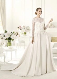 A-line Wedding Dress na may Train sa pamamagitan ng Eli Saab
