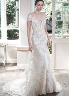 Lace Openline Wedding Dress med Maggie Sotero Sleeve