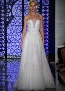 فستان زفاف رائع من روما عكا مع كريستال سواروفسكي