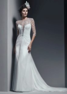 Transparent Sleeveless Wedding Dress