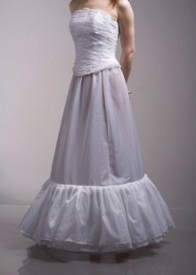ثوب نسائي الزفاف مع حلقات خيال لينة