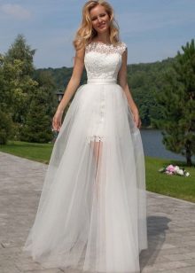 Svatební šaty-transformátor z Oksana Mucha s odnímatelnou sukní