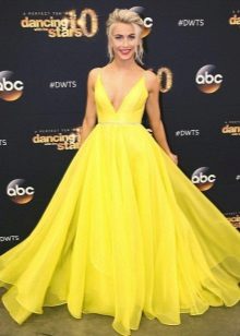 Vestido de noite amarelo Jolie