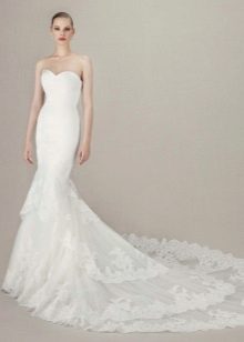 Baltos undinės vestuvių suknelė