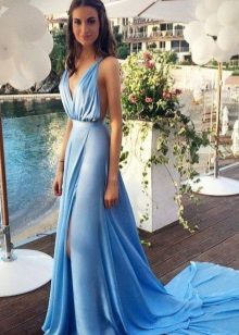 Sky blue dress