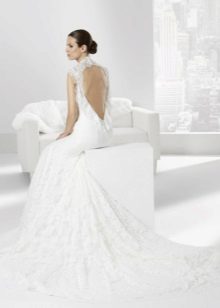 Franc Sarabia Back Cut Wedding Dress
