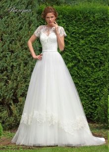 Lady White Lace vestuvių suknelė
