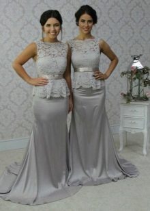 Gray dress maximum length