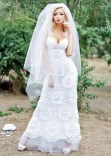 vestido de noiva de malha