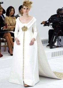 Vestido de noiva da Chanel para o chão