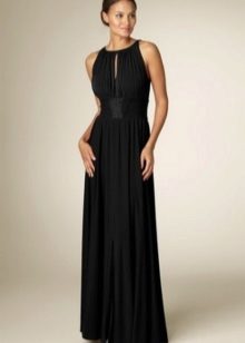 فستان يوناني باللون الأسود