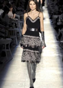 Chanel vintage ruha pántokkal