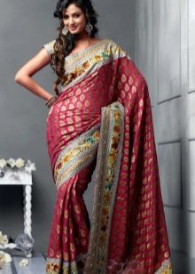 Rode sari-jurk