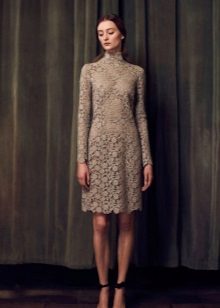 Closed Lace Office Dress