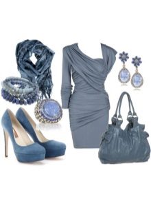 Gray dress and accessories for him for the color type Light Summer