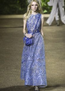 Elie Saab Spring-Summer 2016 Blue Dress