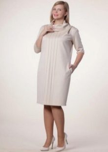 Dress straight silhouette for obese women