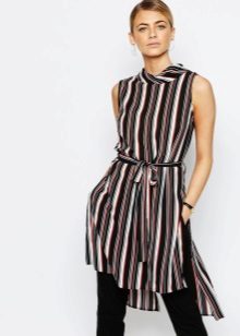 Striped dress tunic