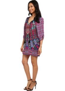 Dress-tunic with summer print