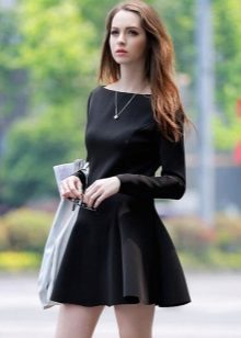 Siyah Kısa Gündelik Elbise