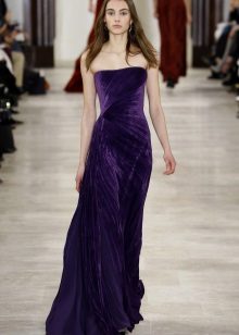 Floor-length drape dress