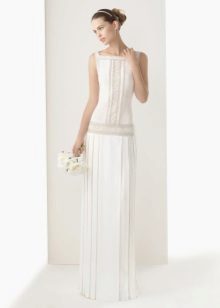 Bílé retro šaty