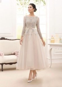 Midi wedding dress