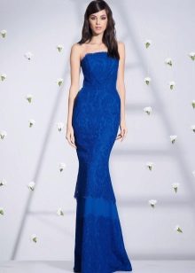 Fitted dress blue mermaid