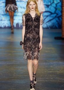 Trendy Midi haljina 2016 V-izrez bez rukava
