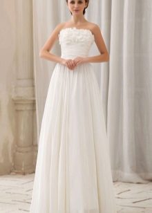 gaun pengantin dengan korset terbuka