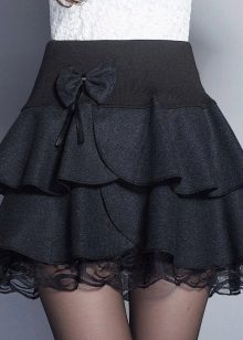 black skirt trampet