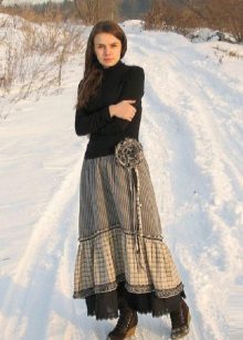 חצאית מקסי לחורף