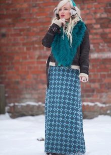 golv kjol för vintern
