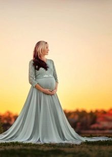 Photoshoot nėščia suknelėje