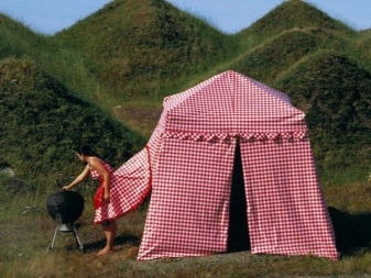 Checked tent dress