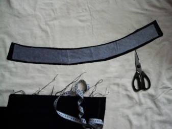 Preparación de un cinturón para una falda medio sol (falda cónica).