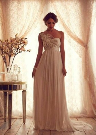 Сватбена рокля в гръцки стил от Ана Кембъл