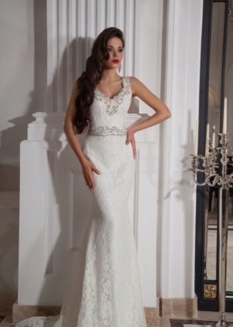 Сватбена рокля от Crystal Design с бродерия