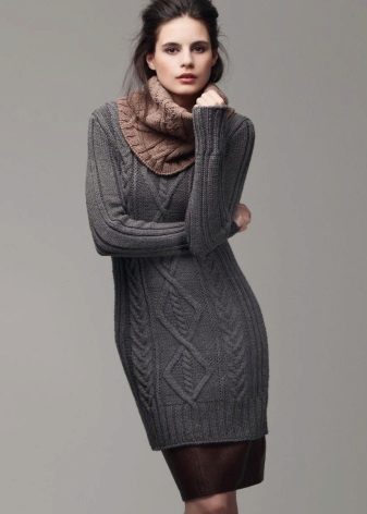 Tricotate rochie pulover cu mâneci