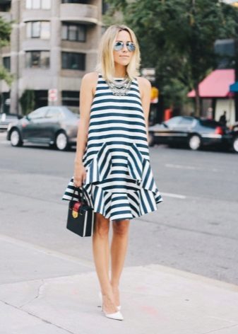 Polyester Striped Dress