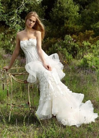 Висококачествена сватбена рокля на бохото