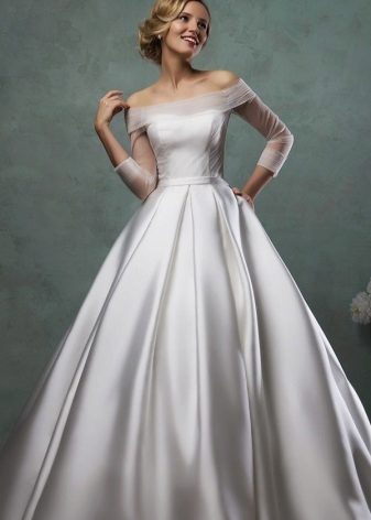Vestido de noiva de cetim