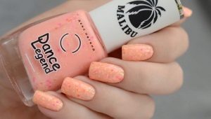 Peach manicure: design og stilfulde ideer