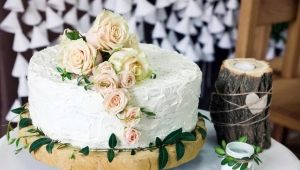 Vestuvių tortas be mastikos: desertų ir dizaino variantų rūšys