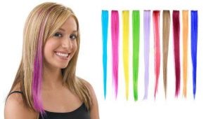 Hoe gekleurde strengen op haarspelden te kiezen?