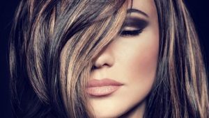 Fremhævende mørkt hår: funktioner og teknik