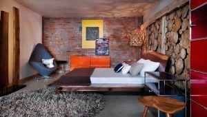 Design de interiores de quarto de estilo loft