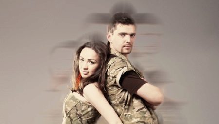 Camouflage kjole - militær stil