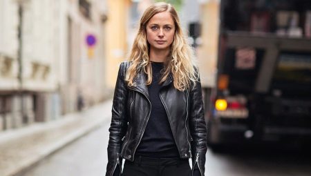 Black leather jacket - popular models (75 photos)