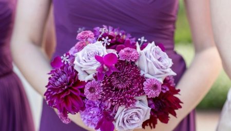 Perhiasan pengantin ungu: kombinasi terbaik dan petua memilih